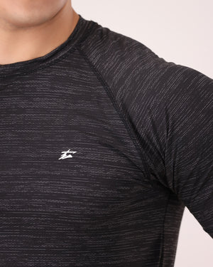 AeroMesh Raglan Tee - Black