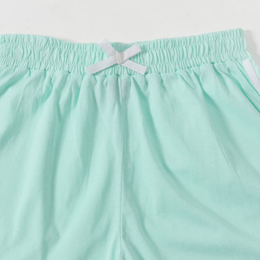 Sea Green Cotton Dolphin Shorts