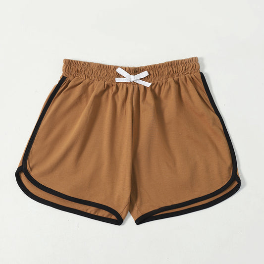 Brown Cotton Dolphin Shorts