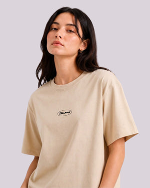 Women Relax Fit Tee - Sand