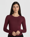 24/7 Women's Full Sleeve - Burgundy