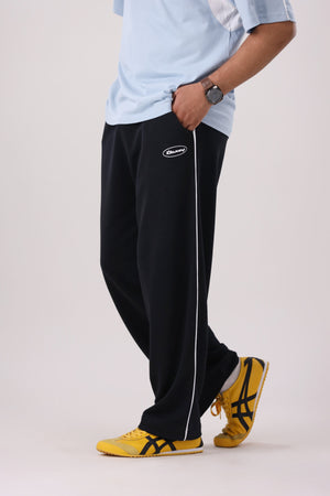 Black Piping Sweatpants