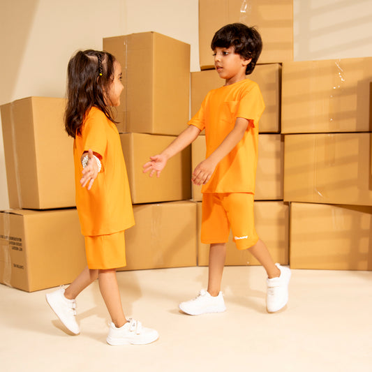 Orange - 24/7 Kids Pocket Tee