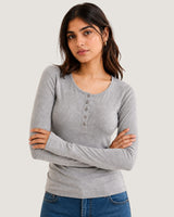 Go-to Henley Grey (Women)