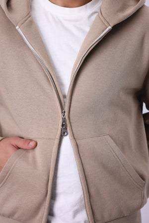Core Fleece Zipper - Sand