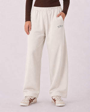 TNY Relax Fit Fleece Unisex Trouser - Cloud Dancer