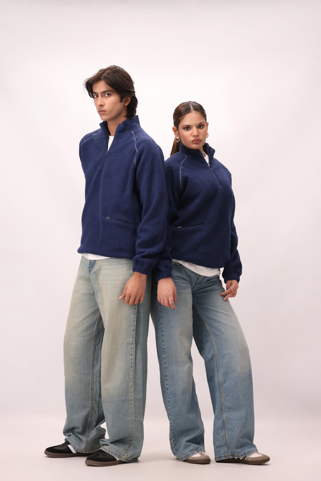 Sherpa Mock Neck ¼-Zip – Deep Navy
