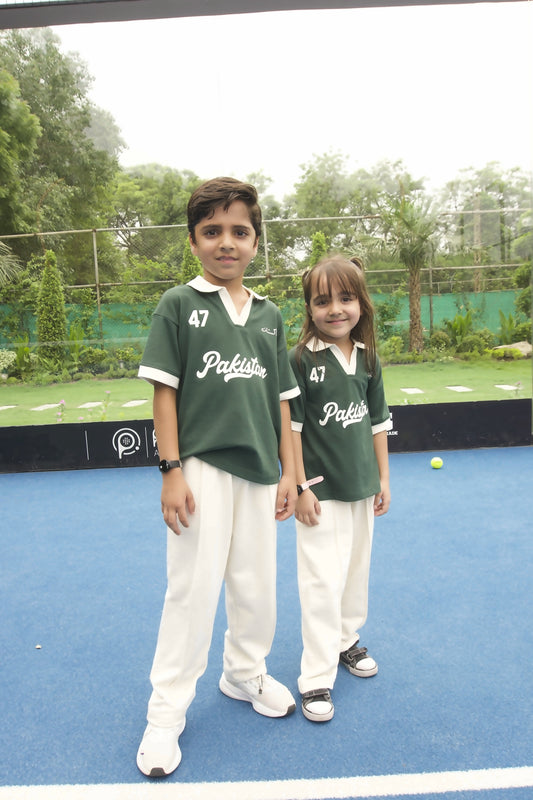 Pakistan Oversized Knitted Polo Kids