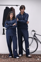 Navy Mock Neck 1/4 Zipper Co-Ord Set