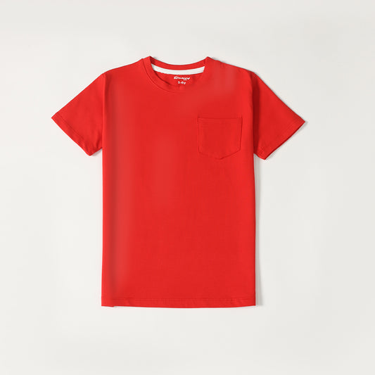 Red - 24/7 Kids Pocket Tee