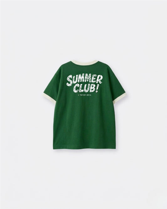 Oversized Ringer Kids T-shirt Green