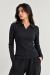 Black Drop Needle Polo