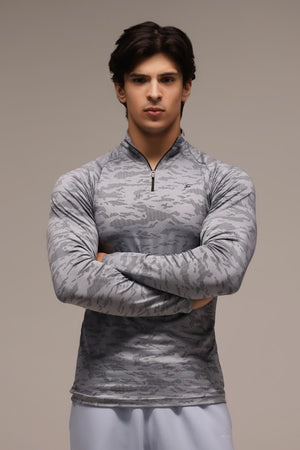 Pulse Long Sleeve ¼ Zip – Ice Blue