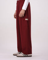 DRIFT CARGO TROUSER β Burgundy (Wide Fit)
