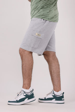 Grey Cargo Relax Fit Shorts