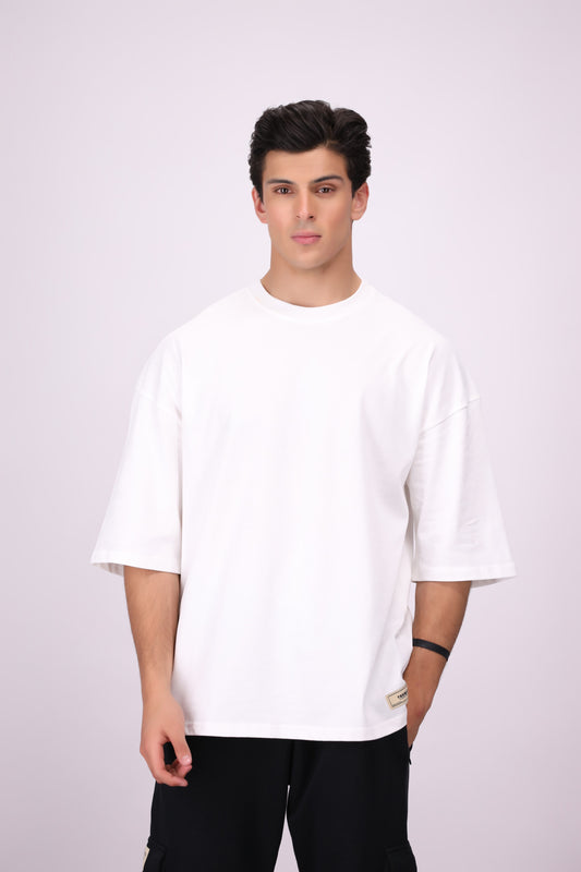 220 GSM White Extra Oversize T-shirt