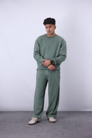 Nantucket Textured Knit Sweatset - Sage Green