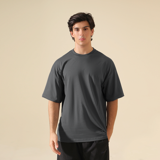 Dark Smoke Grey Oversized T-shirt