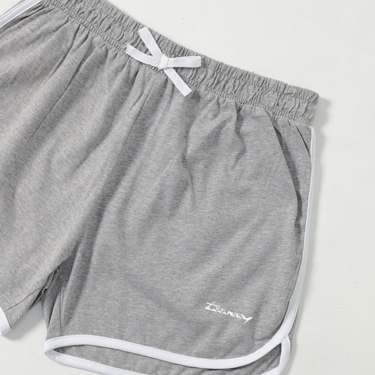 Grey Cotton Dolphin Shorts
