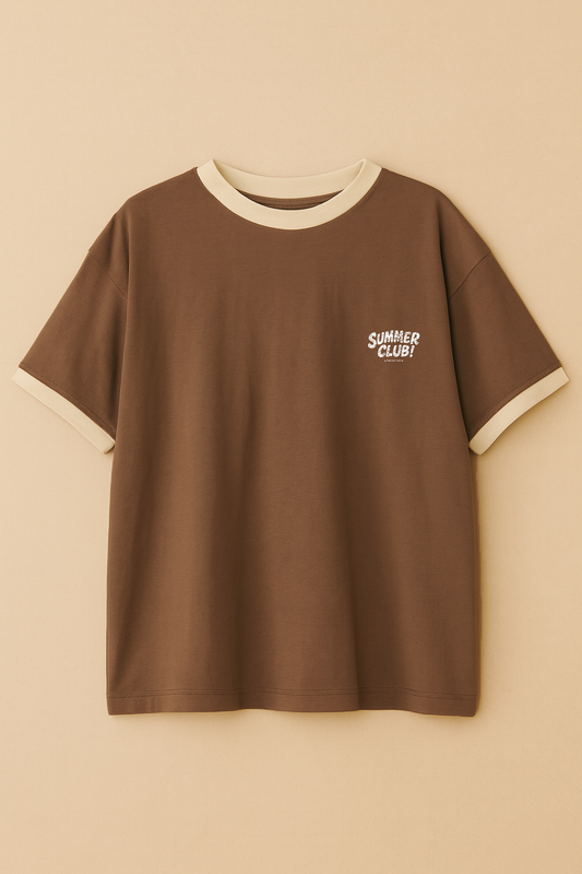 Oversized Ringer T-shirt Mocha