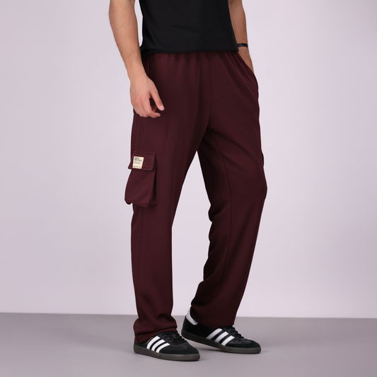 V2 Essential Cargo Trouser Maroon