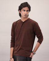 24/7 Henley Mens - Brown