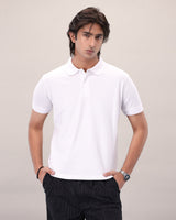 Classic Pique Polo – White