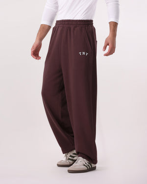 TNY Relax Fit Fleece Trouser - Brown