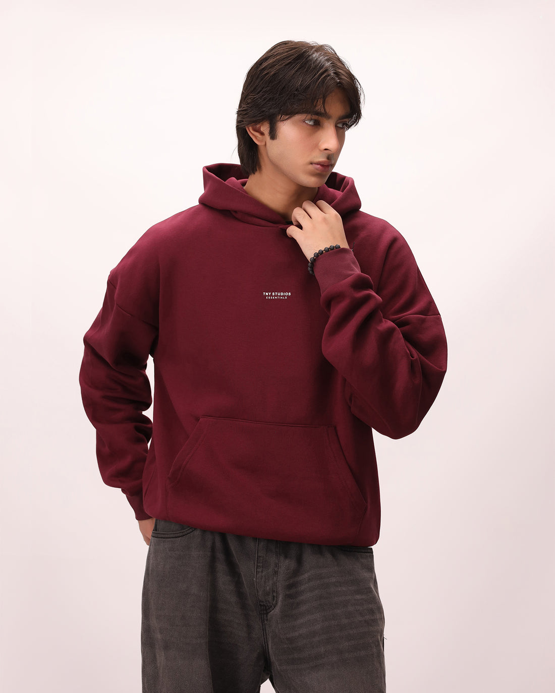 TNY Studio Essentials Hoodie - Burgundy