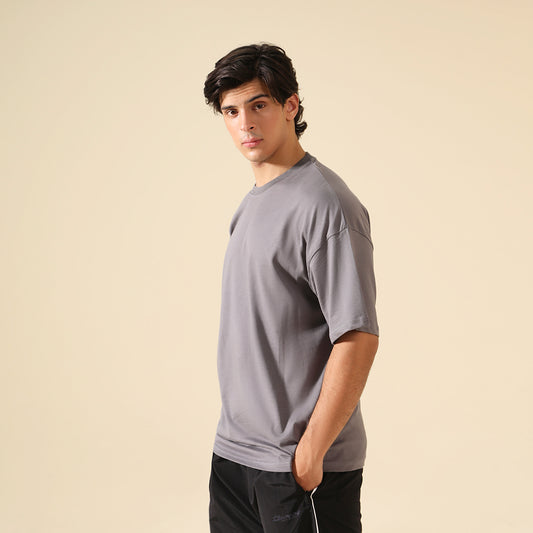 Light Smoke Grey Oversized T-shirt