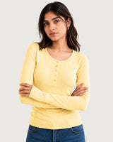Go-to Henley Butter Yellow (Women)