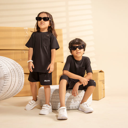 BLACK - 24/7 Kids Co-ord Set