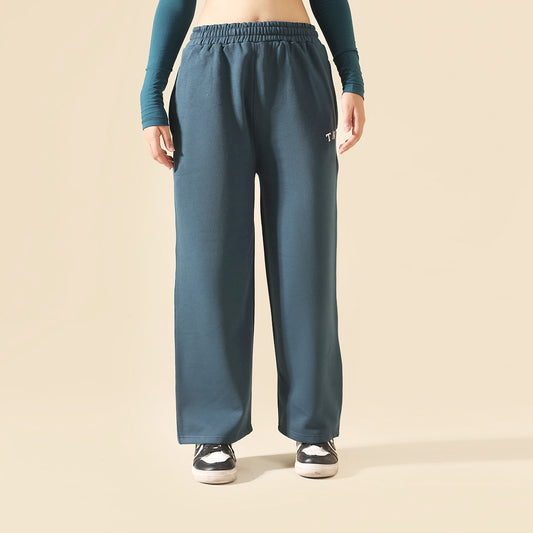 Teal Relax Fit Fleece Unisex Trouser