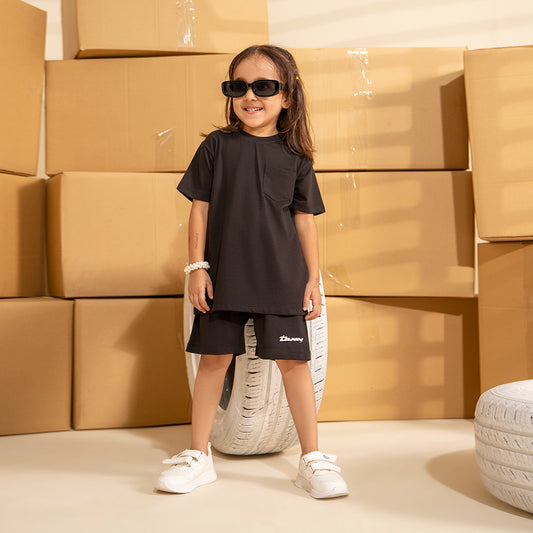 Black - 24/7 Kids Pocket Tee