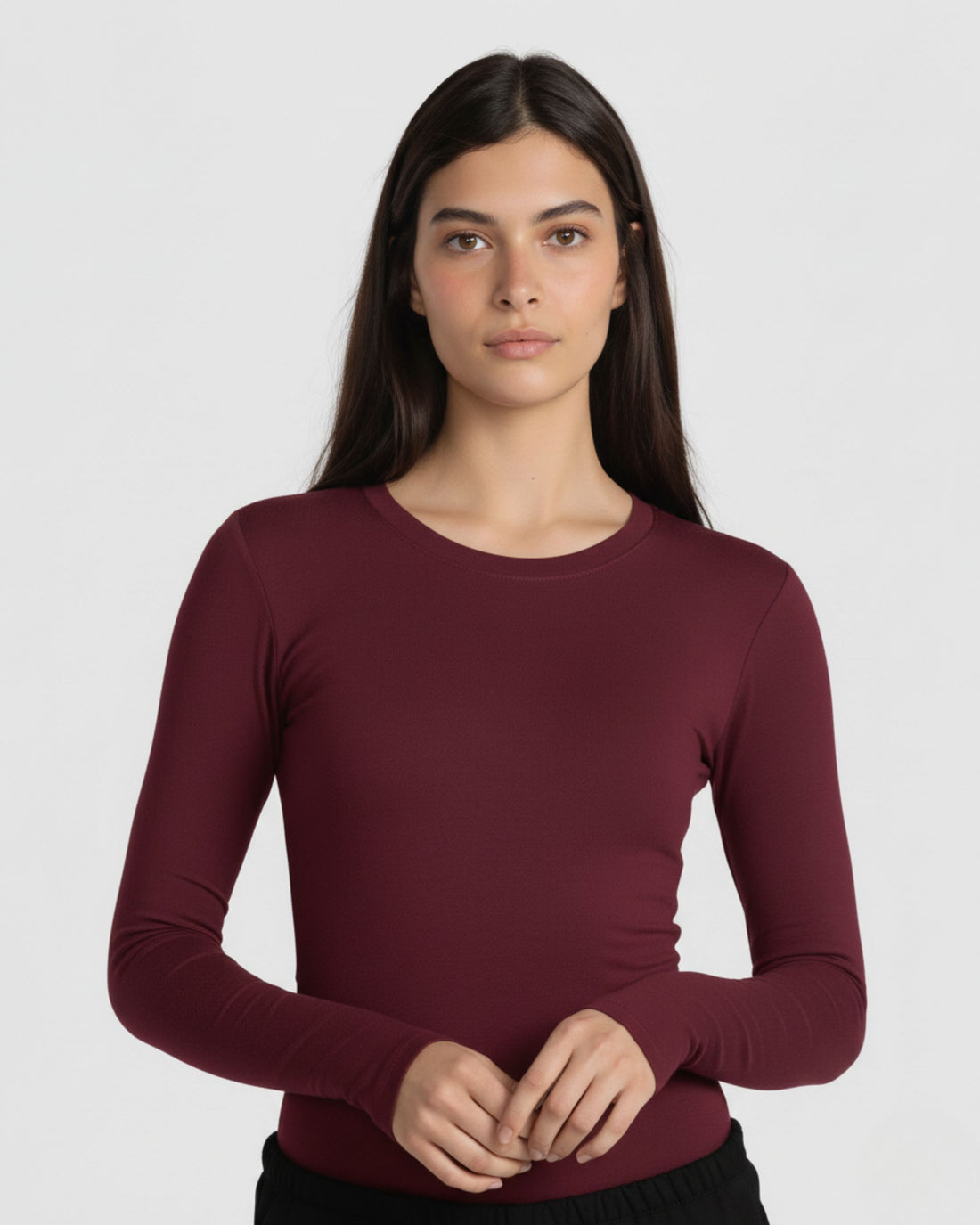 24/7 Women's Full Sleeve - Burgundy