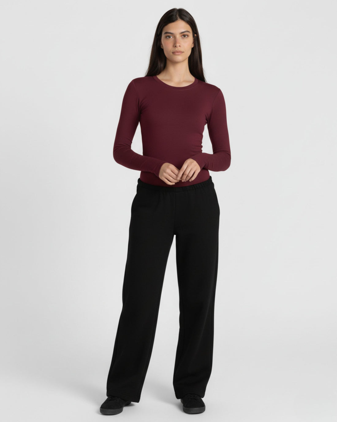 24/7 Women's Full Sleeve - Burgundy