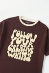 Follow Your Creative Whims Boxy Tee