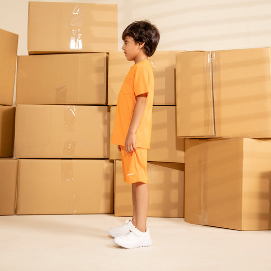 Orange - 24/7 Kids Pocket Tee