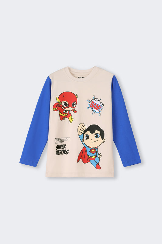 Super Heros Print T-shirt