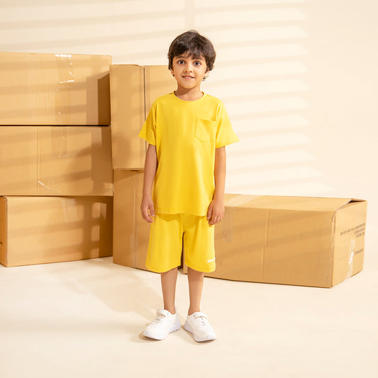 Yellow - 24/7 Kids Pocket Tee