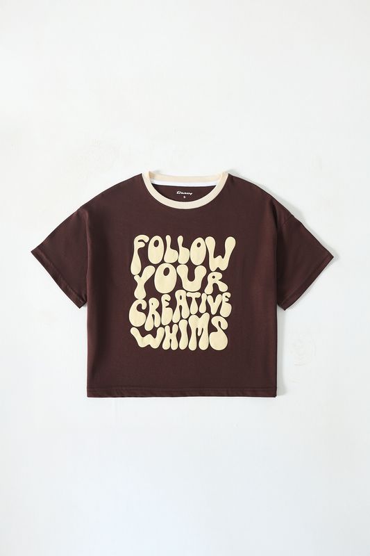 Follow Your Creative Whims Boxy Tee