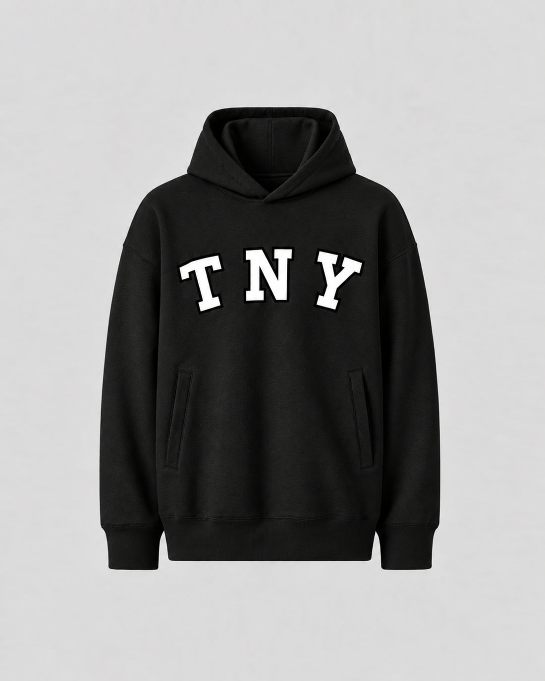 TNY Unisex Oversized Hoodie - Black