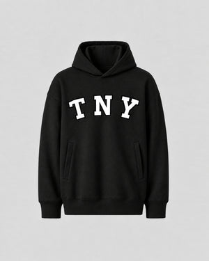 TNY Unisex Oversized Hoodie - Black
