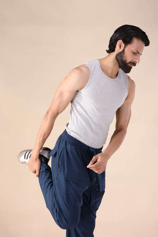 Ribbed Tanktop – Grey