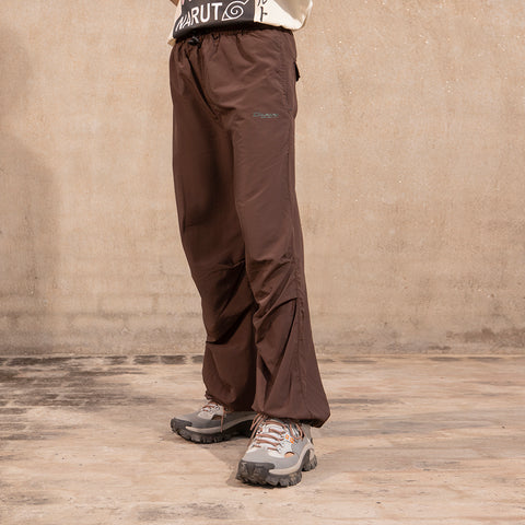 BAGGY A.F Crinkle Unisex Trouser- Brown