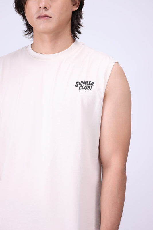 OFF WHITE RELAXED FIT TANK T-SHIRT