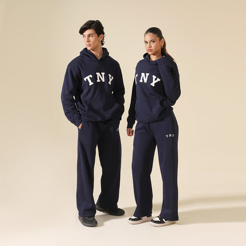 Navy Relax Fit Fleece Trouser