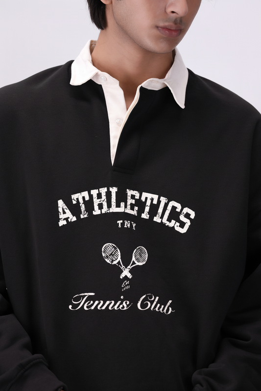 Classic Black TNY Tennis Club Sweatshirt