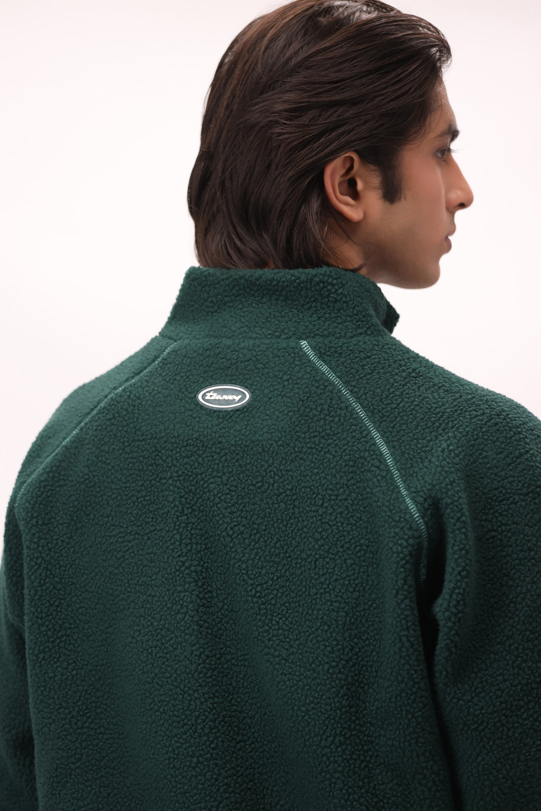 Sherpa Mock Neck ¼-Zip – Forest Green