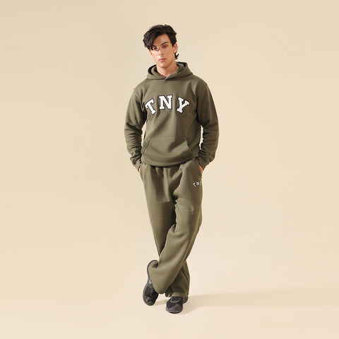 Olive Relax Fit Fleece Trouser